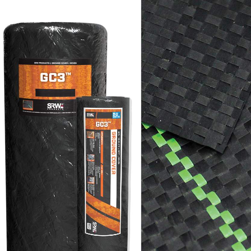 Srw Ground Cover Weed Barrier Woven 3oz, 3' X 50' | FGC3 03050