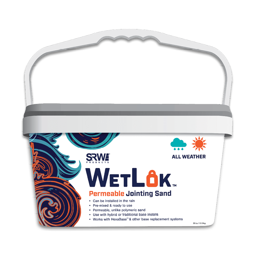 SRW Wetlok Perm Eable Joint Sand Gray 65 Tubs/ Pallet, 36 Lb | WETLOK GRA 36