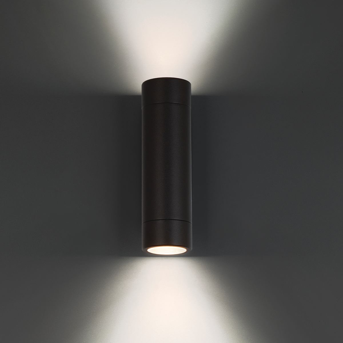 WAC Estrella Tall LED Cylindrical Wall Sconce 12V, Black | 3611-27/30/40BK