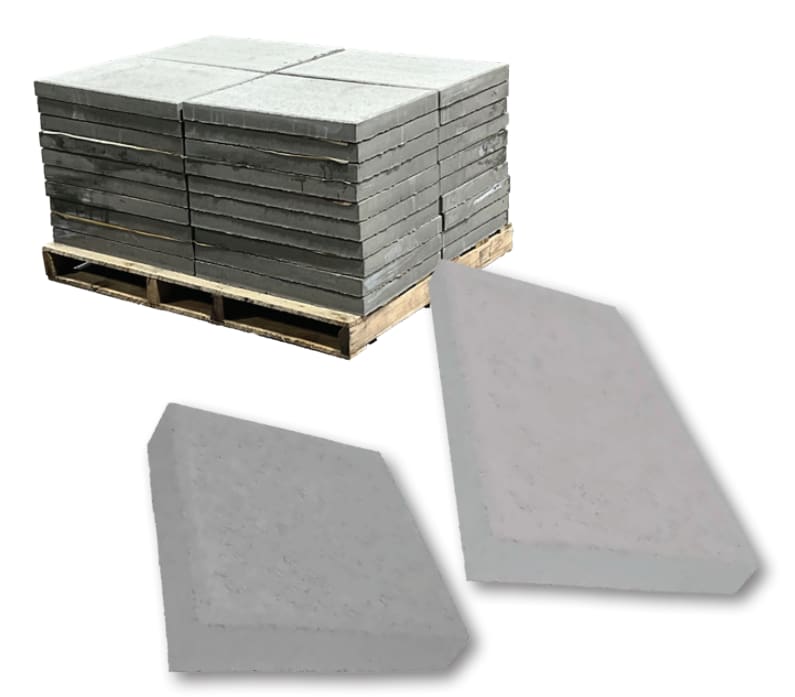 Buildmat Stepping Stone Concrete, Gray, 18 x 18" | 40869