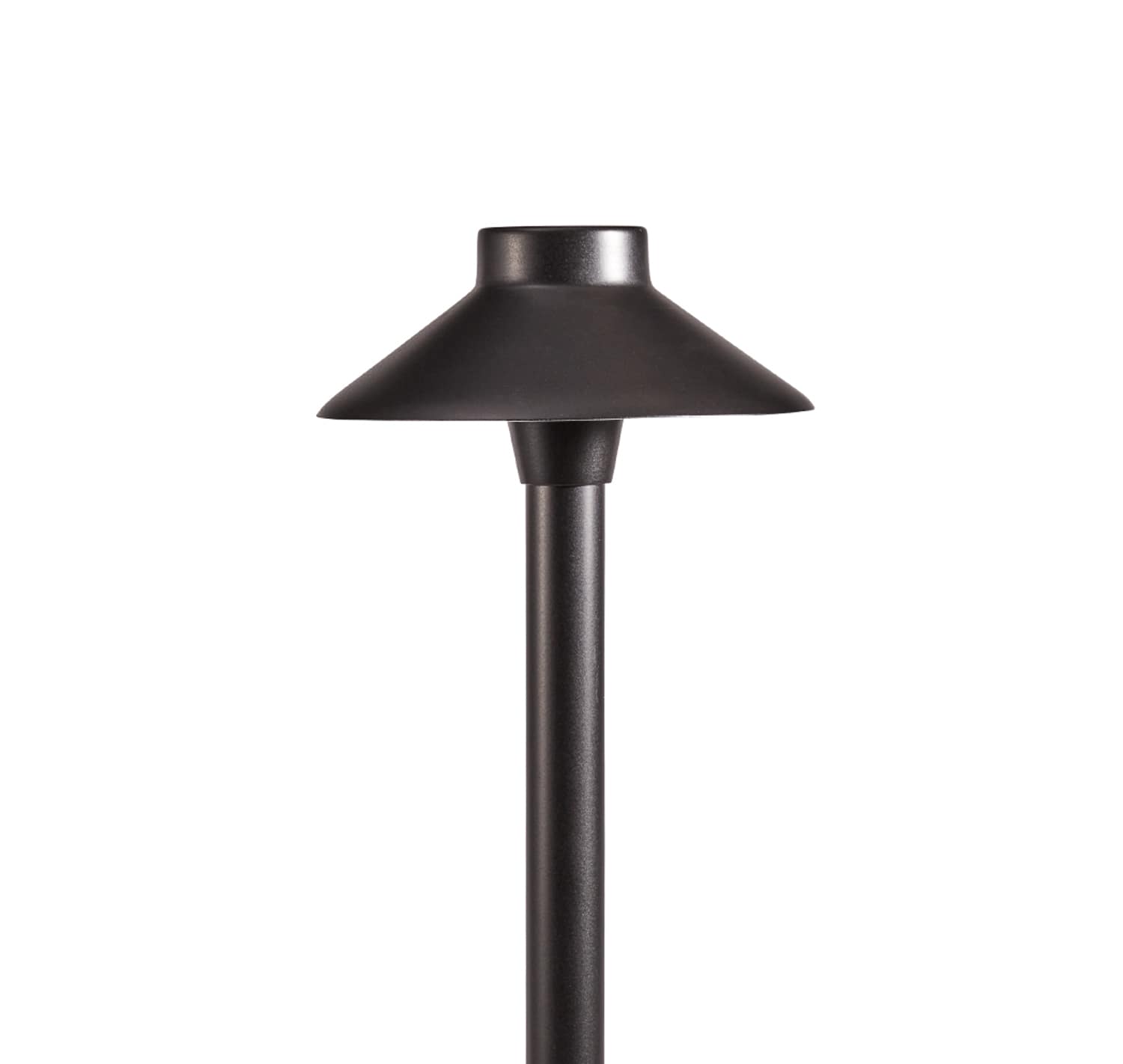 Alliance Outdoor Lighting AL150 Area Light Hat Black Overcoat 6.25”, Brass Construction, Includes A Frosted & Clear Lens