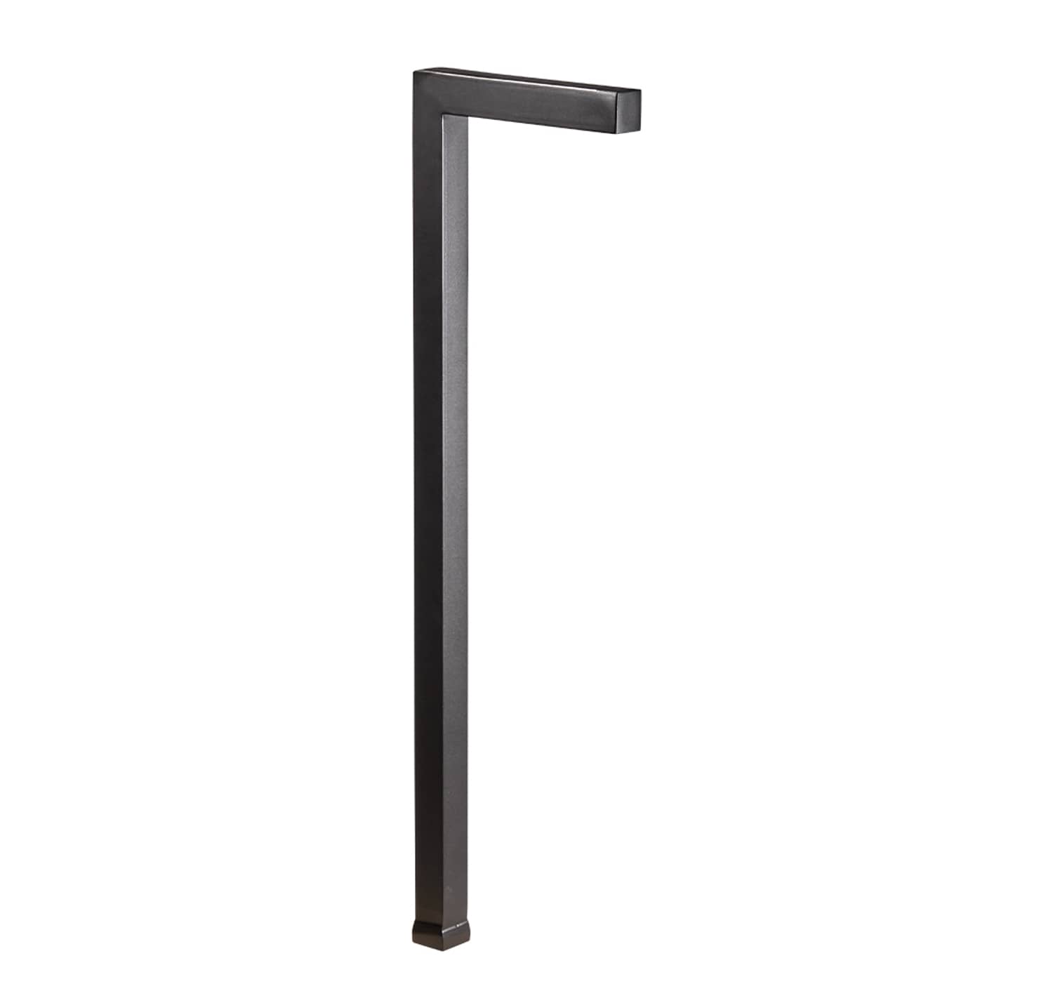 Alliance Lighting Contemporary Path Light, Brass W/ Frosted Lense, Double Wire Lead (18" & 25') Stake, Black | PL300-BLK