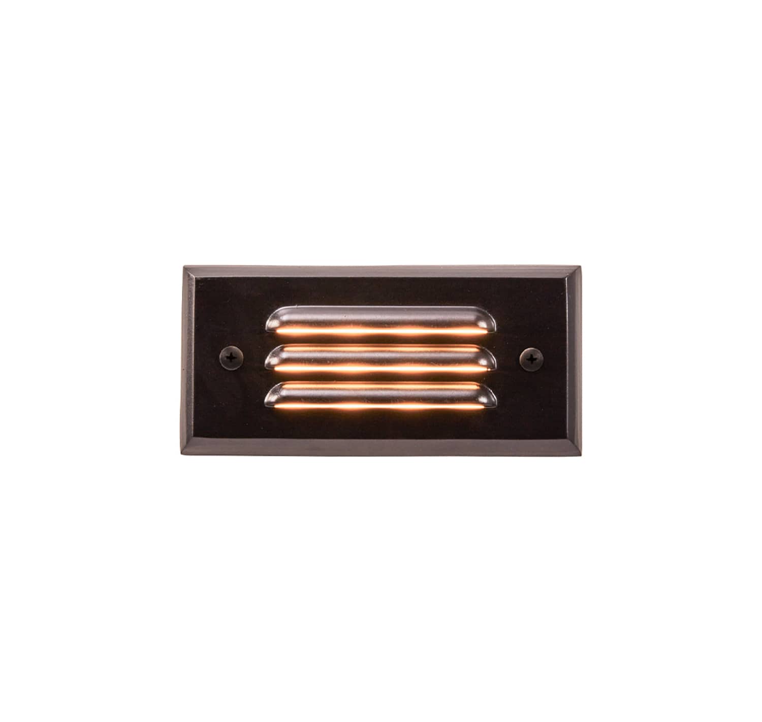 Alliance 6" Integrated LED Panel Louvered CAST Brass Faceplate, 25" Lead, Black | SL25-LED-BLK
