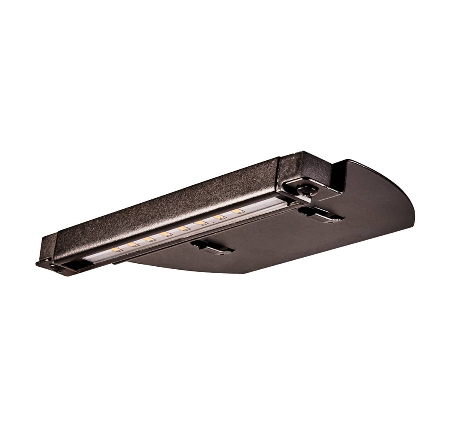 Alliance Outdoor Lighting 6.8" Integratedrated LED Strip, Brass 10' Wire Lead, Black