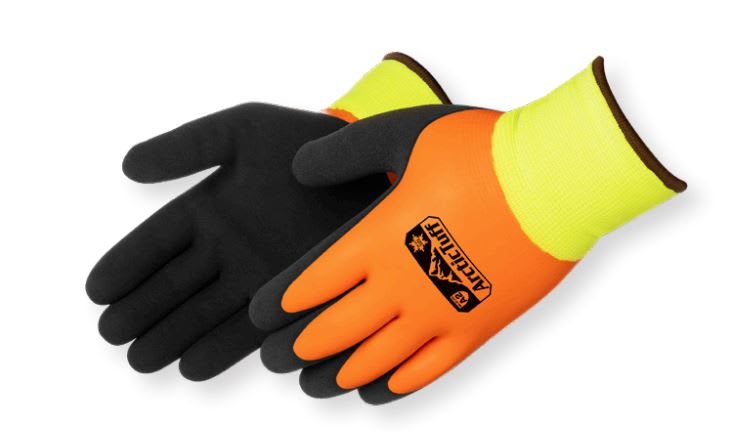 Gloves, Medium Polyester Shell Orange And Blackwater Resistant | F4783HV/M