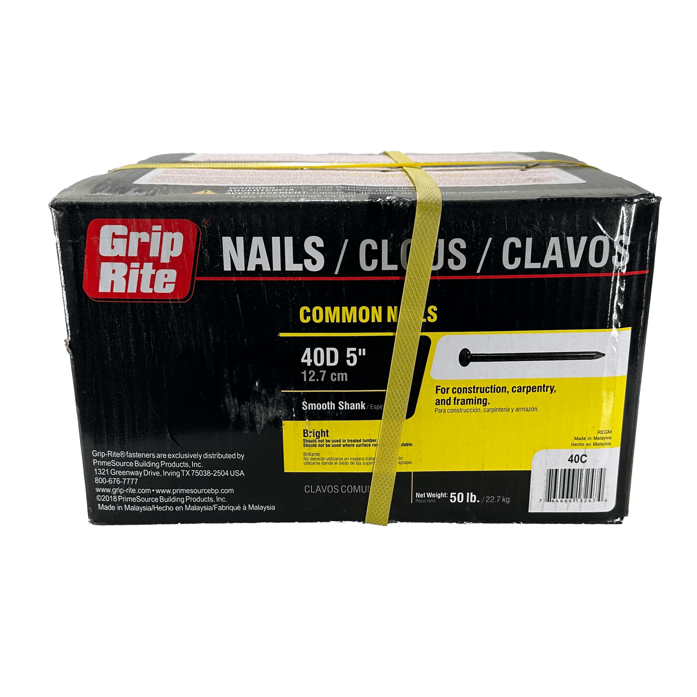 5" 50 lb Common Nails Access Box 40D
