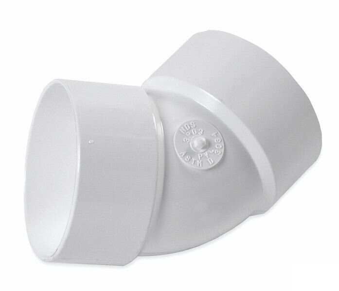 3" Styrene Fitting 45 Degrees Elbow