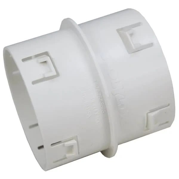 Corrugated Pipe Coupler, 4" HDPE PVC to Connector | 9830