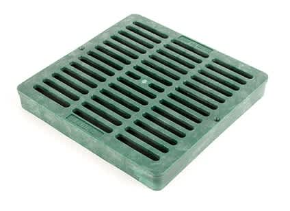 9" Tempo Square Flat Grate Green