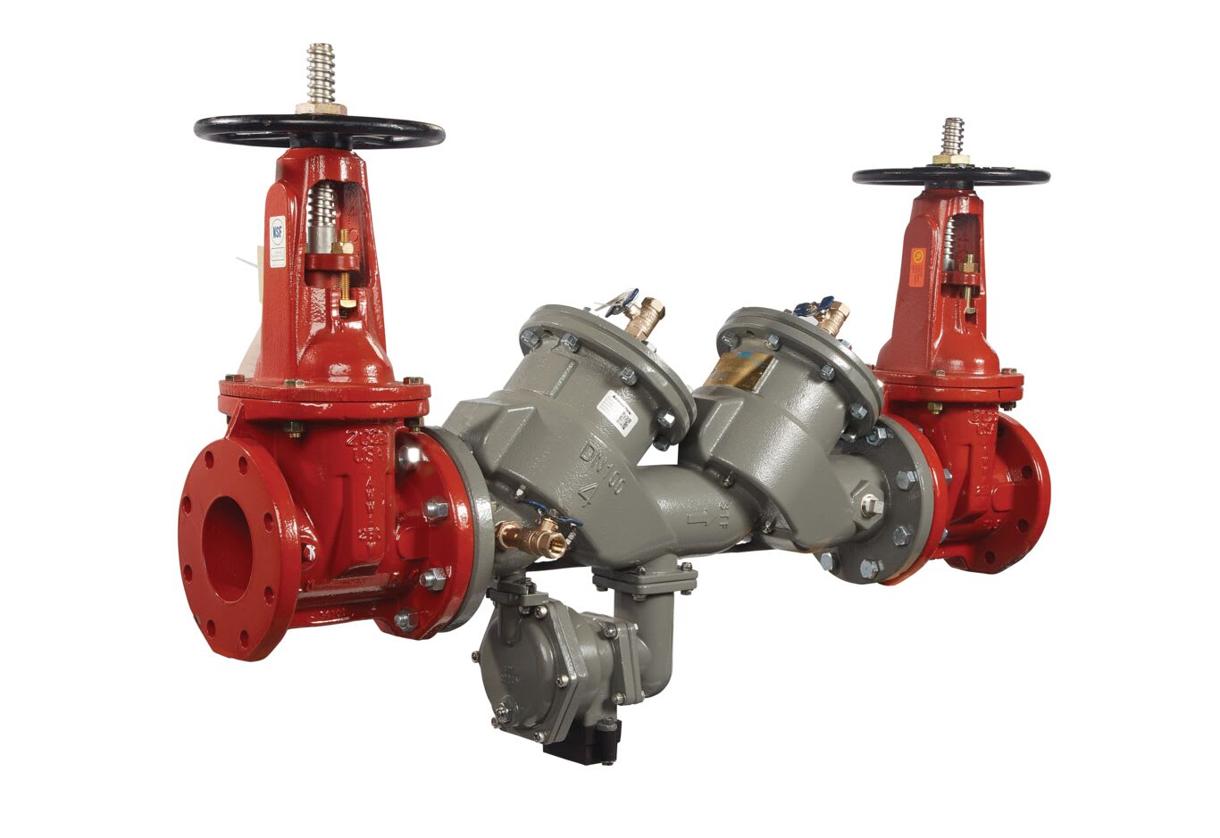 Febco LF860-NRS-FS Reduced Pressure Zone Assembly Backflow Preventer NRS Shutoff w/ Flood Sensor Large Diameter Lead Free Ductile Iron 4" | F122934