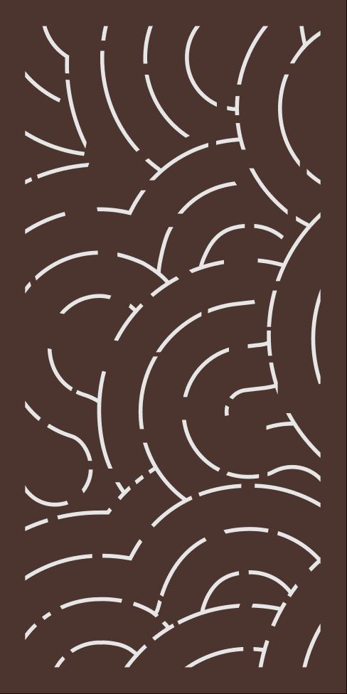 SCREEN DECO CUMULUS Natural Brown 90% Block Out 48" X 24" X 5/16"