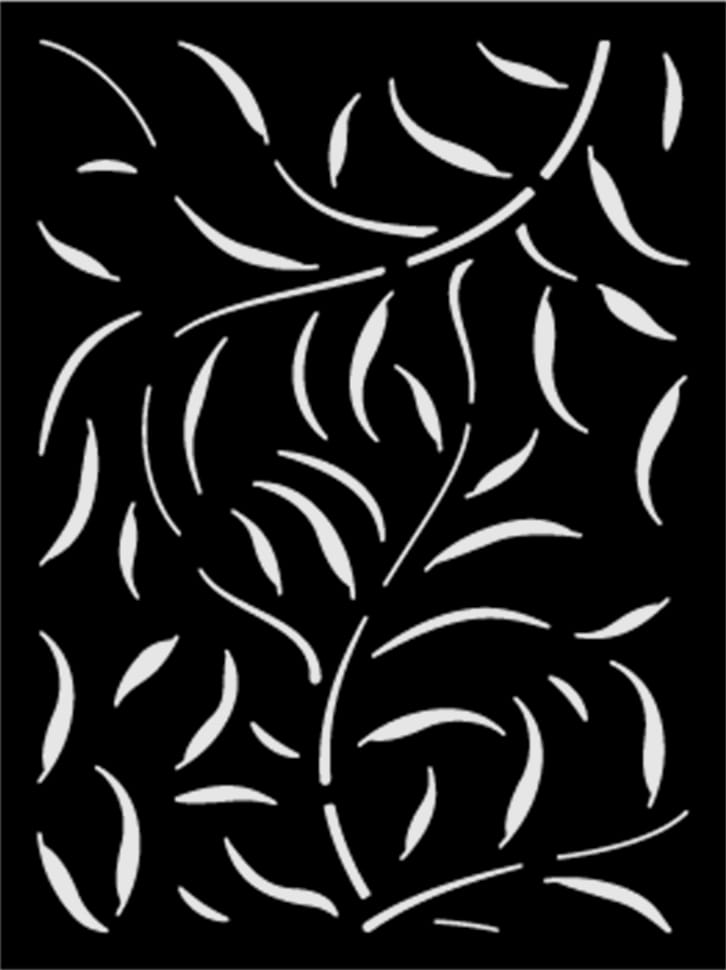 SCREEN DECO LEAFSPRAY Black 90% Block Out 36" X 48" X 5/16"