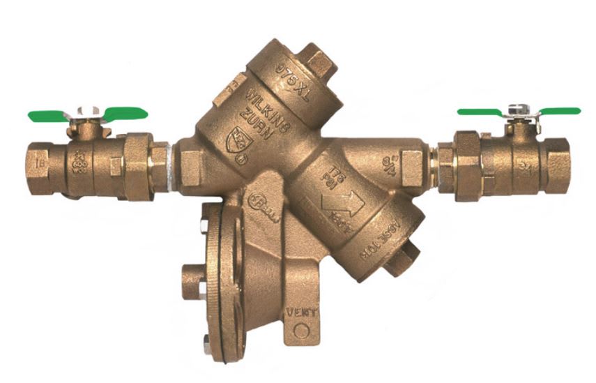 Wilkins Reduced Pressure Principle Backflow Assembly Backflow Preventer, 2" FNPT | 2-975XL2U