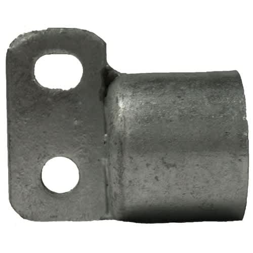1-5/8" Rail End 2 Hole Galvanized | 11412