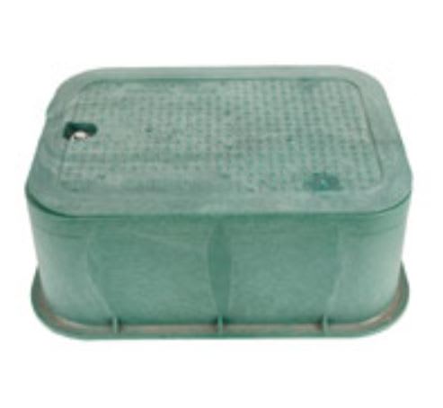 Carson Standard Valve Box Extension with Lid Green 6" | 14191002