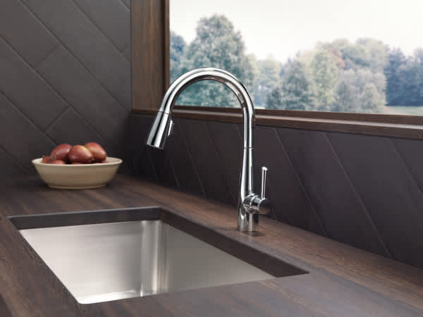 Essa Pull-Down Kitchen Faucet, Single Handle CP | 9113-DST