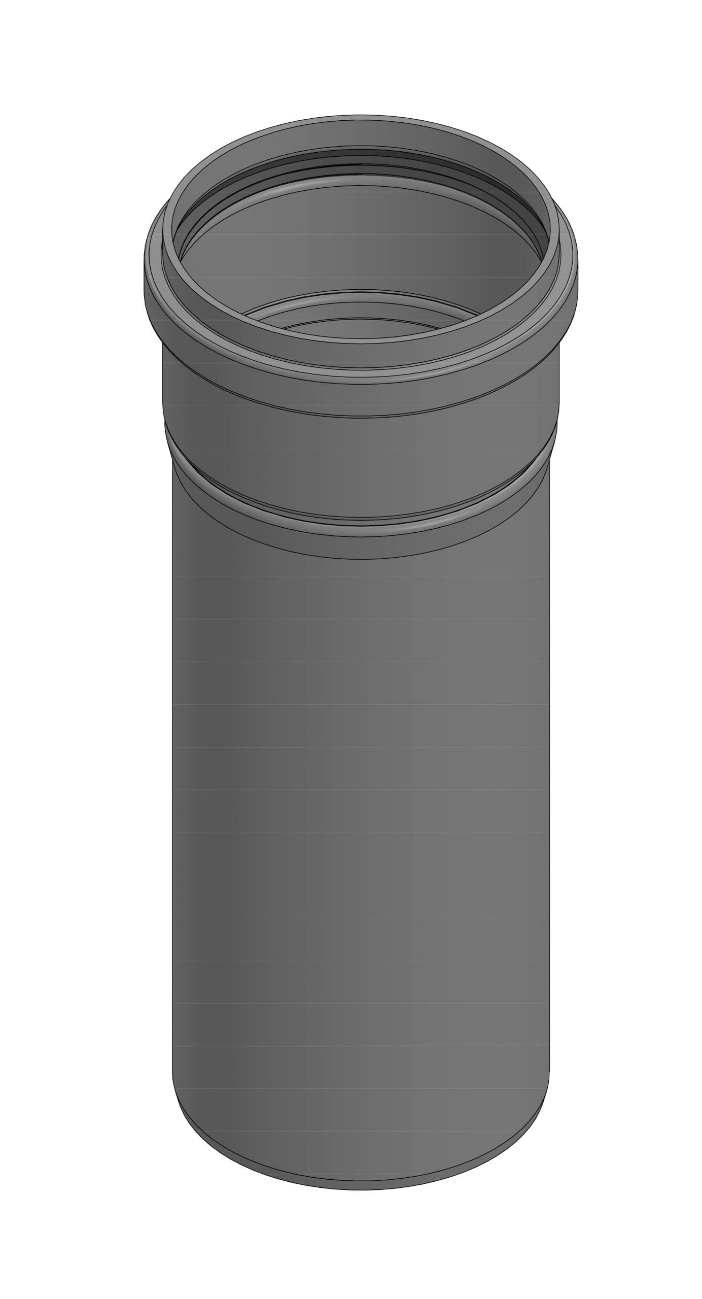 ECCO 472PPP Poly Vent Pipe 4" x 72" | 190400