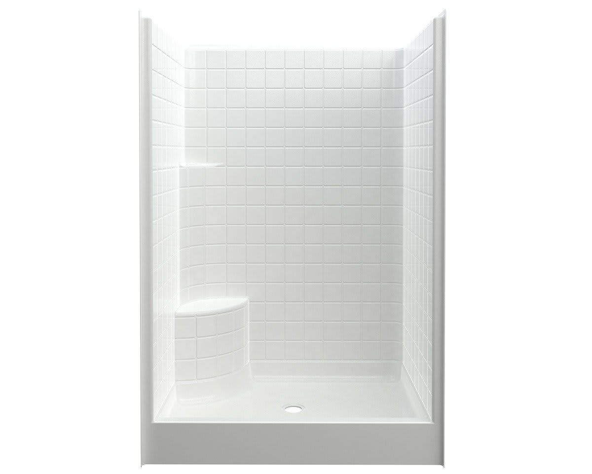 Shower Stall, Smooth Square Tile | ES48-34WS L
