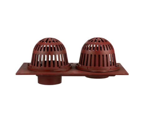 MIFAB Cast Iron Combined Roof Drain with Aluminum Dome & Overflow Standpipe 4" | R154