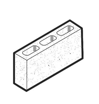 Regular Block, 4" X 8" X 16", 180 sq. ft. / pallet