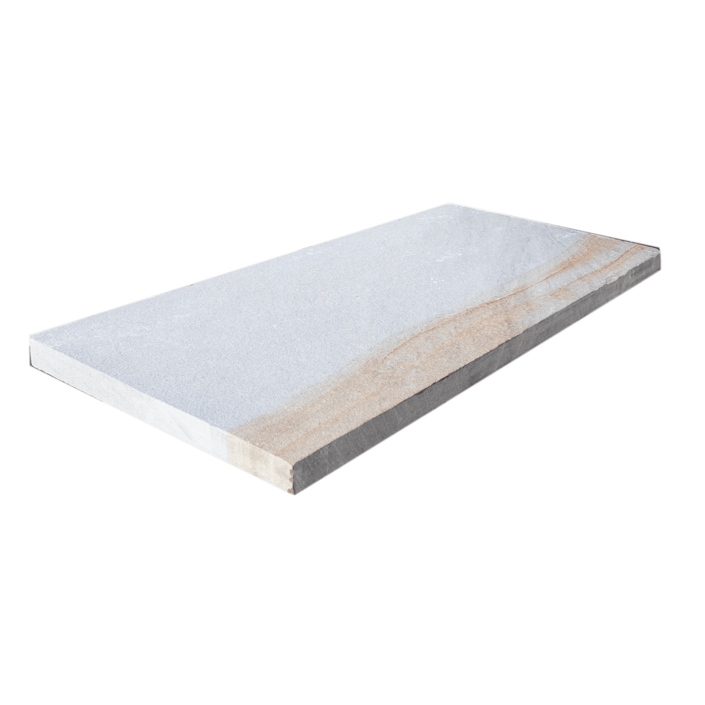 BLUESTONE FULL COLOR THERMAL PAVING, THERMAL TOP AND SAWN ALL 4 SIDES NOMINAL 18" X 36" X 1-1/2"