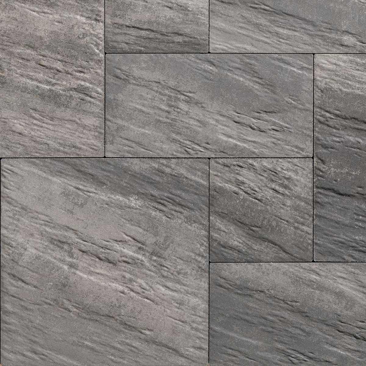 Techo-Bloc Everest HD Slate Paver, 500X500, Shale Gray | 008947