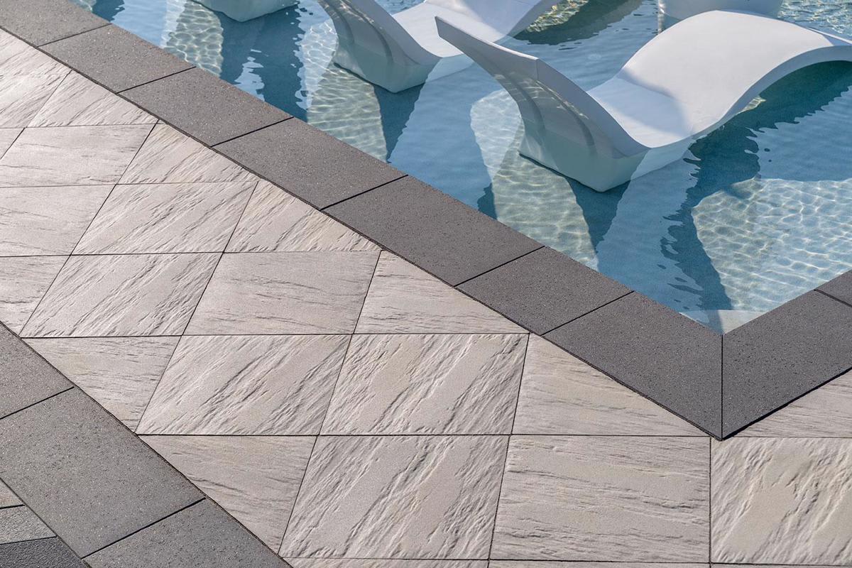 Techo-Bloc Everest HD Slate Paver, 500X500, Grayed Nickel | 008957