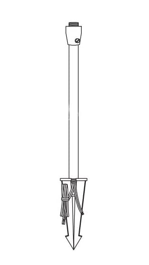 Alliance Outdoor Lighting Brass Stem Black 200Lm