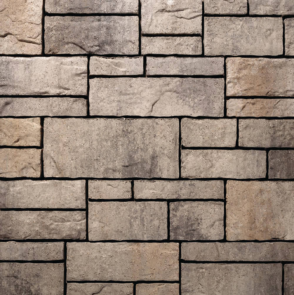 BELGARD TANDEM WALL ASHLAR SHELBY BLEND 1 LAYER 11.68 SF/ 1 PALLET 70.1 SF- 6 LAYERS -- SHELBY BLEND 7" X (13",15",18")