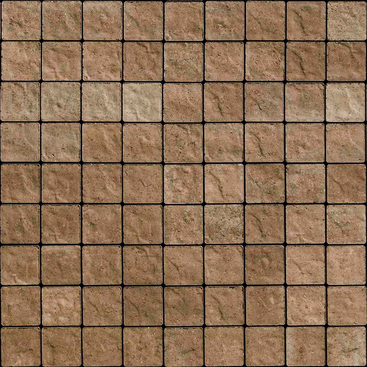 Techo-Bloc Squadra Paver, 3-1/4" x 3-1/4" x 2-3/8", Chestnut Brown | 005662