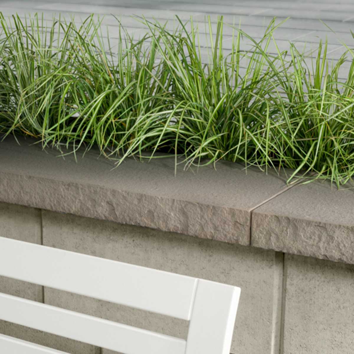 Techo-Bloc Kleanbloc Piedimonte Cap, 14" x 30", Rock Garden Brown | 006253