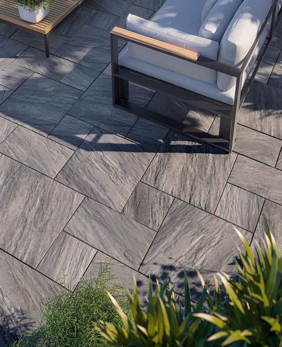 Techo-Bloc Everest HD Slate Paver, 500X500, Shale Grey | 006707