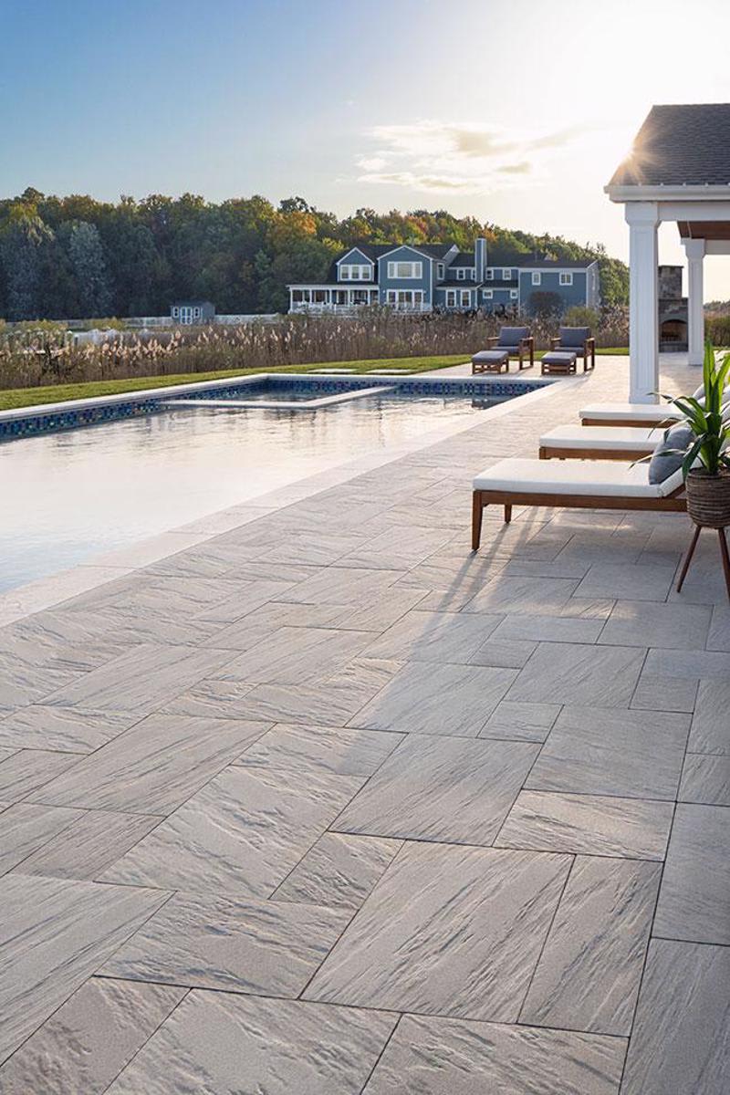 Techo-Bloc Everest HD Slate Paver, 500X500, Greyed Nickel | 006709