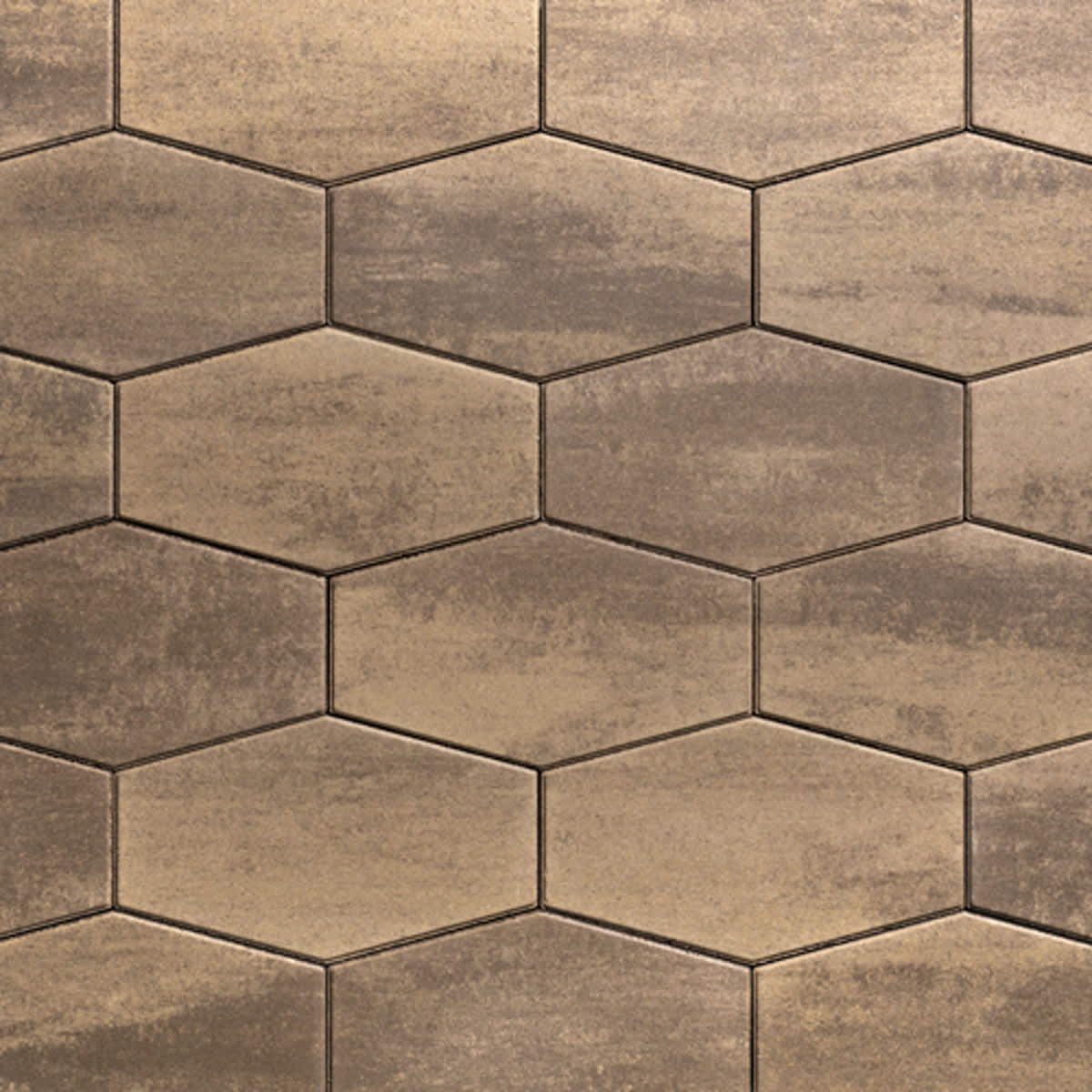 Techo-Bloc Hexa 60mm HD² Smooth Paver, Chestnut Brown | 006742
