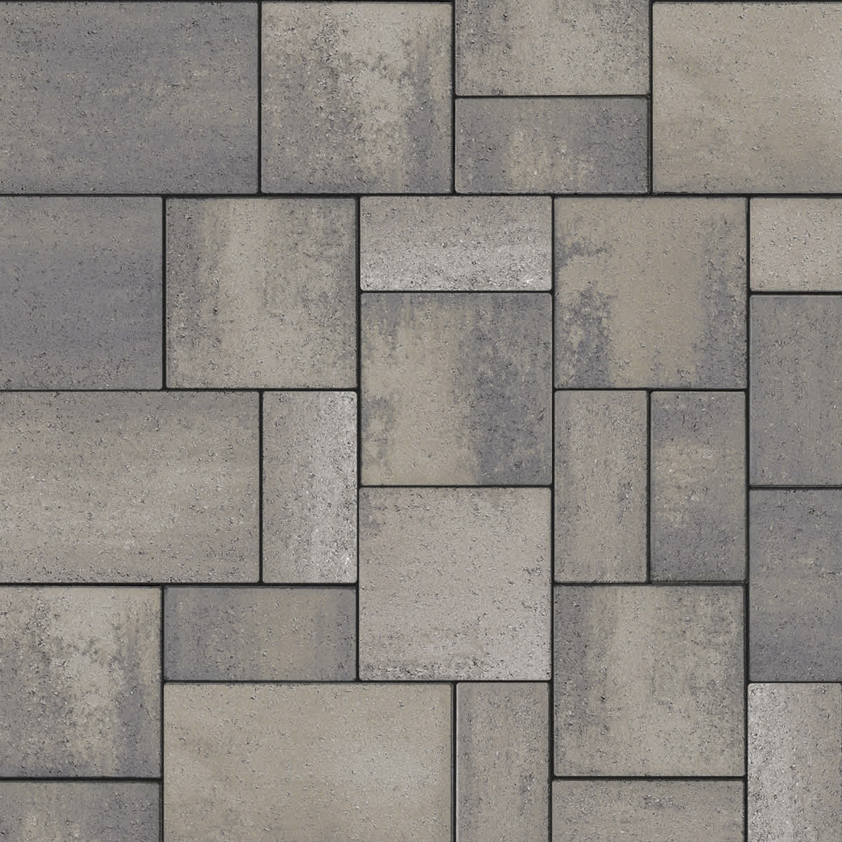 Techo-Bloc Eva Smooth Paver, Shale Grey, 3-Piece | 006910