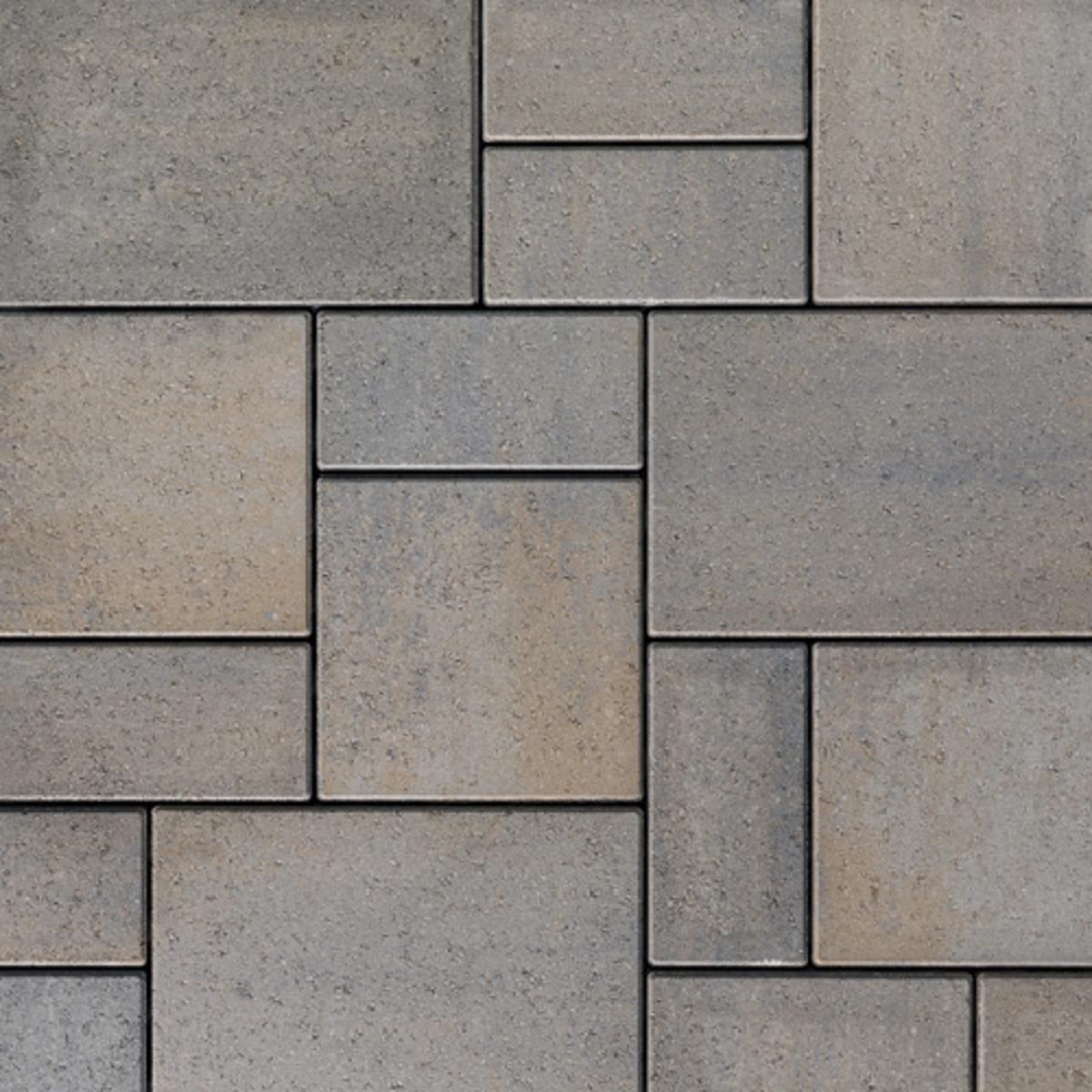 Techo-Bloc Blu 80mm Smooth Paver, Champlain Grey, 3-Piece | 007109