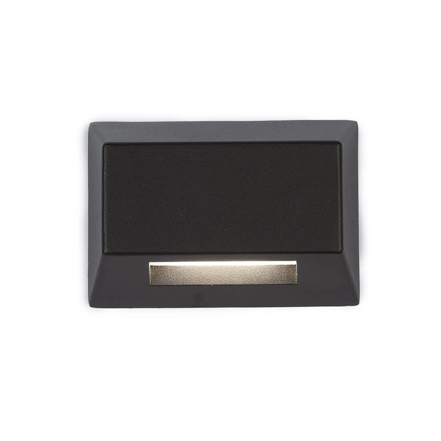 WAC LED 3031 Deck Light Rect 27K Black | 3031-27BK