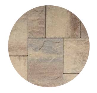 Belgard Origins 12 Paver, 60mm, 3-Piece, Potomac