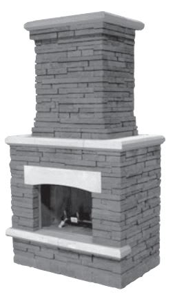 Belgard Bord Eaux Fireplace Base/Top Pew Pewter/Midnight | 13070012