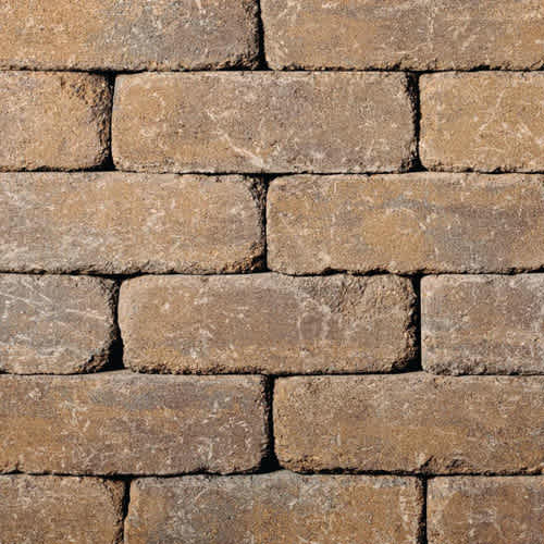 BELGARD WESTON STONE 3 PC TOSCANA 4" HIGH - 42 SF/PAL - 6 SF/LAYER (4" X 8", 12", 16") 4"