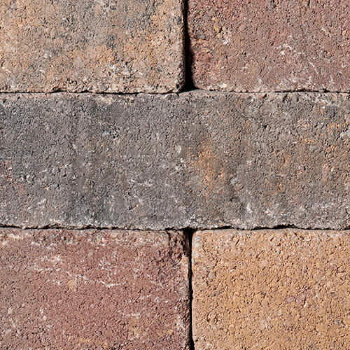 BELGARD WESTON STONE 3 PC BELLA 4" HIGH - 42 SF/PAL - 6 SF/LAYER (4" X 8", 12", 16") 4"