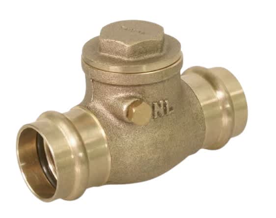 400R Brass 1-Piece Swing Check Valve 3/4" Press Ends | 400R034-NL