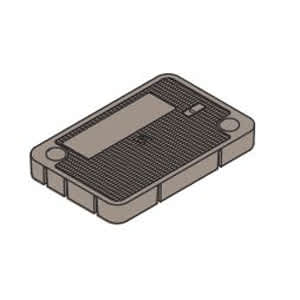 Christy Reinforced Lid Gray L 15" x W 10" | 1020000