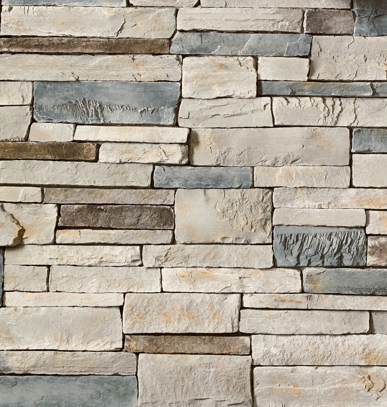 BOR Country Ledge Echo Ridge Flat 12.25 Sf W/Standard Joint 10.4 Sf W/Tight Fit Joint Cultured Stone 12.25 Sf | 9015820