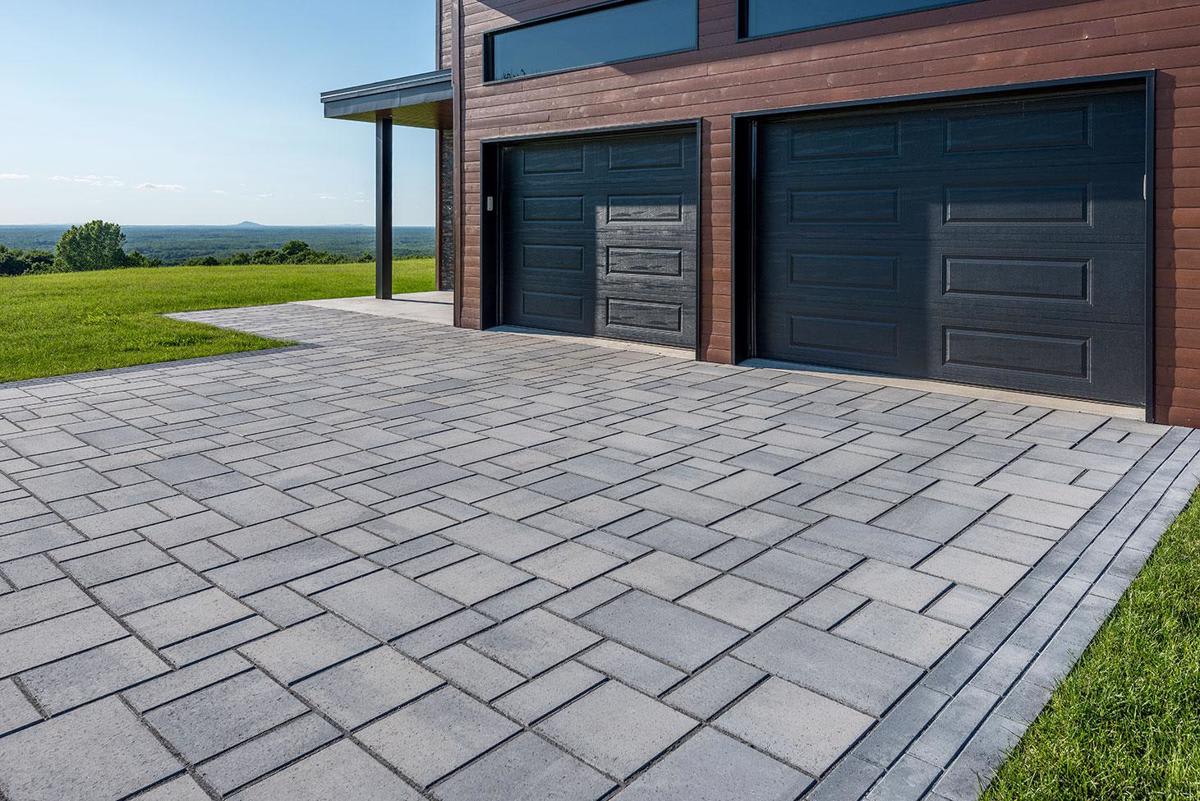 Techo-Bloc Blu 80mm Smooth Paver, Shale Gray, 3-Piece | 000020
