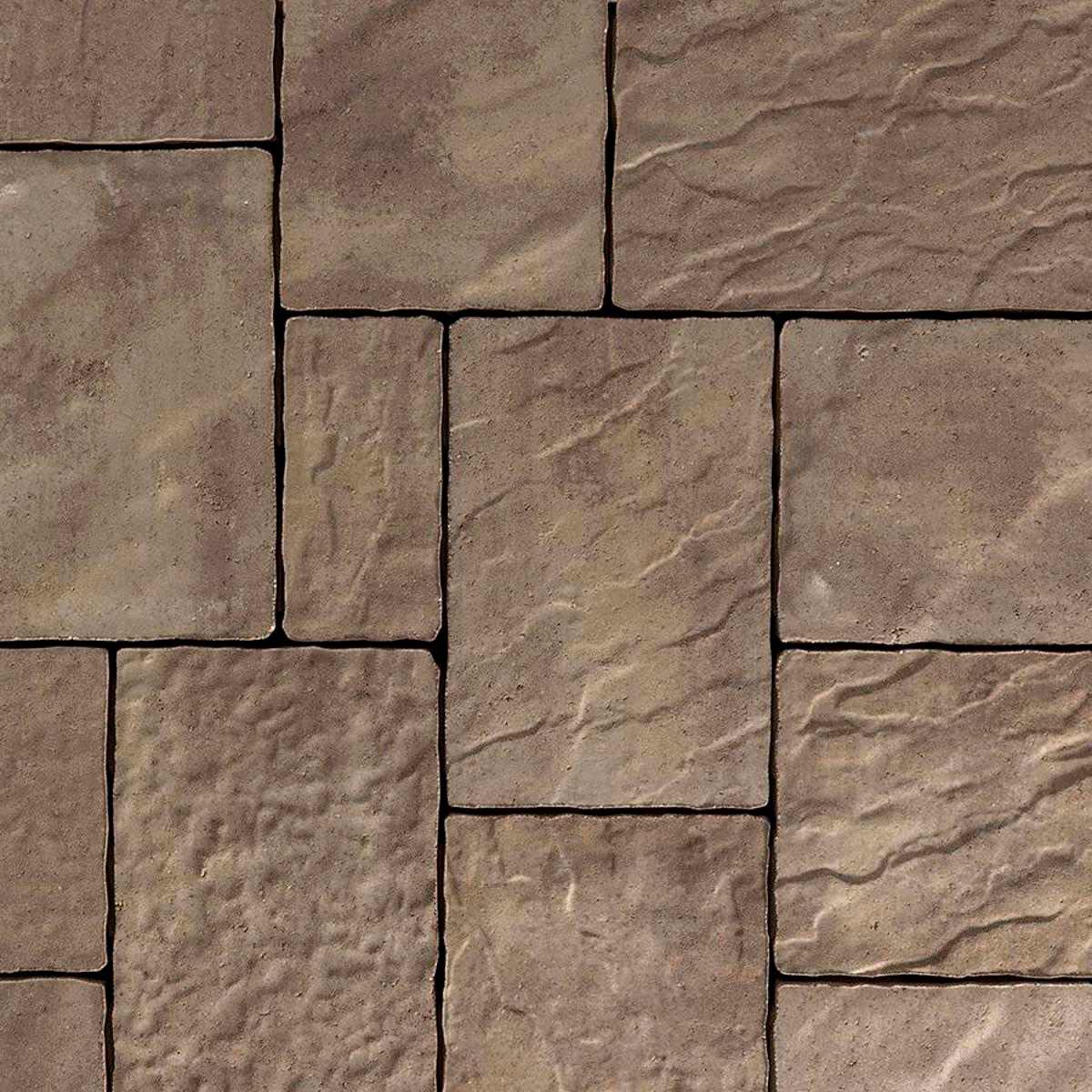 Techo-Bloc Mista Random Permeable Paver, Chestnut Brown, 3-Piece | 000074