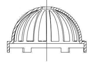 8" Light Duty Dome Grate Assembly | 0899CGD