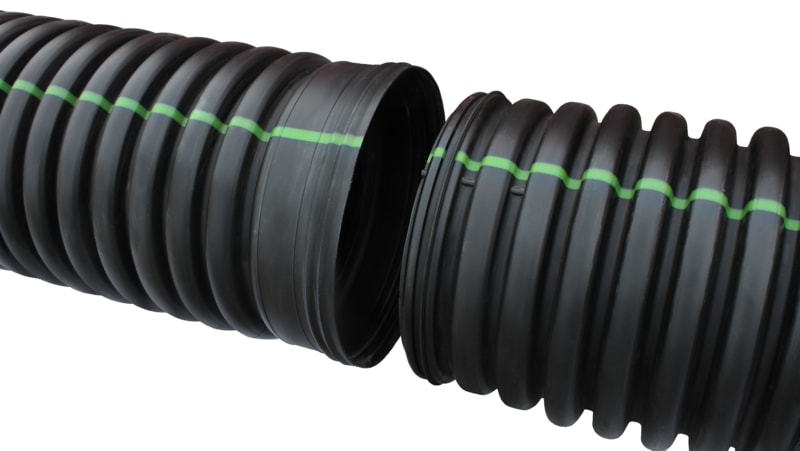 Soil Tight Sock Dual Wall Pipe, 8" x 20' HDPE | 08230020IBDW