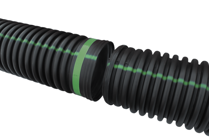 Water Tight IB Solid Dual Wall Pipe, 12" x 20' HDPE | 12650020DW_alt
