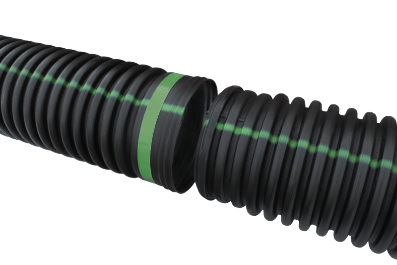 Water Tight IB Solid Dual Wall Pipe, 15" x 20' HDPE | 15650020DW